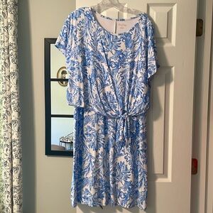 Blue and White Lilly Pulitzer Dress XL